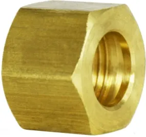 1/4” Lead Free Brass Compression Nut