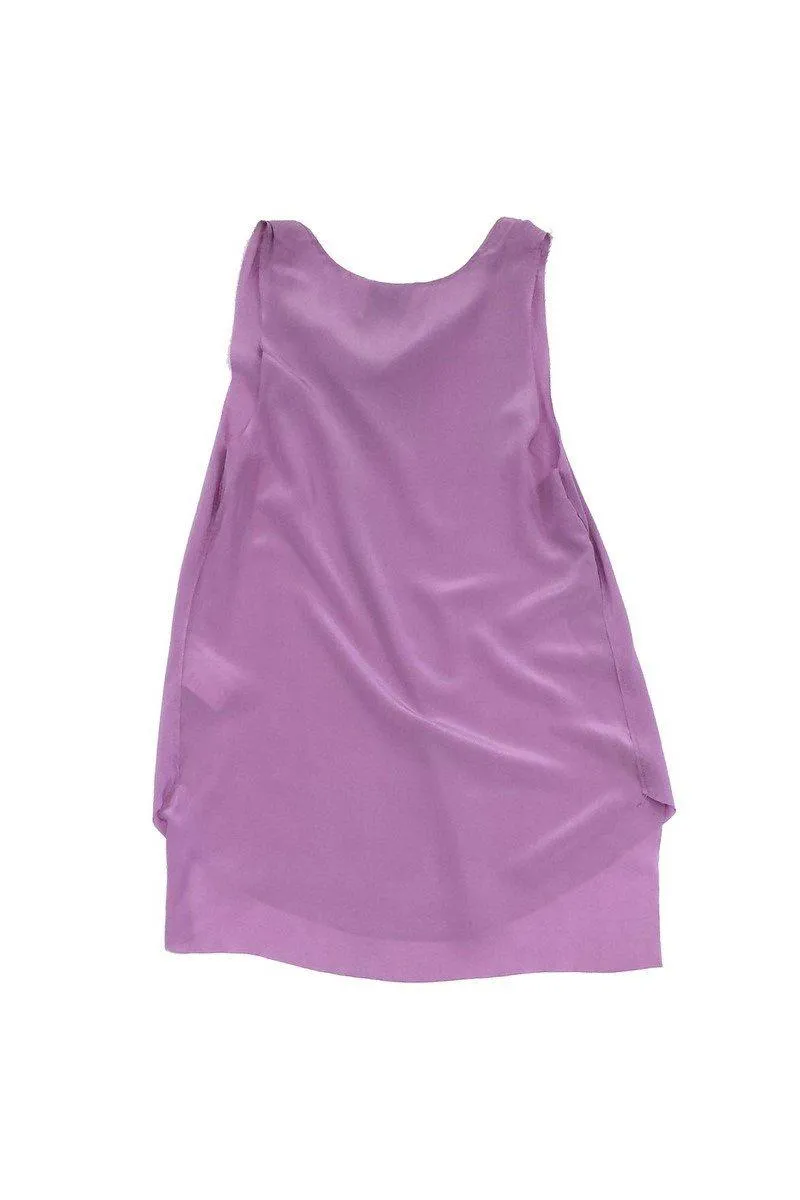 3.1 Phillip Lim - Lilac Silk Cowl Neck Tank Sz 8