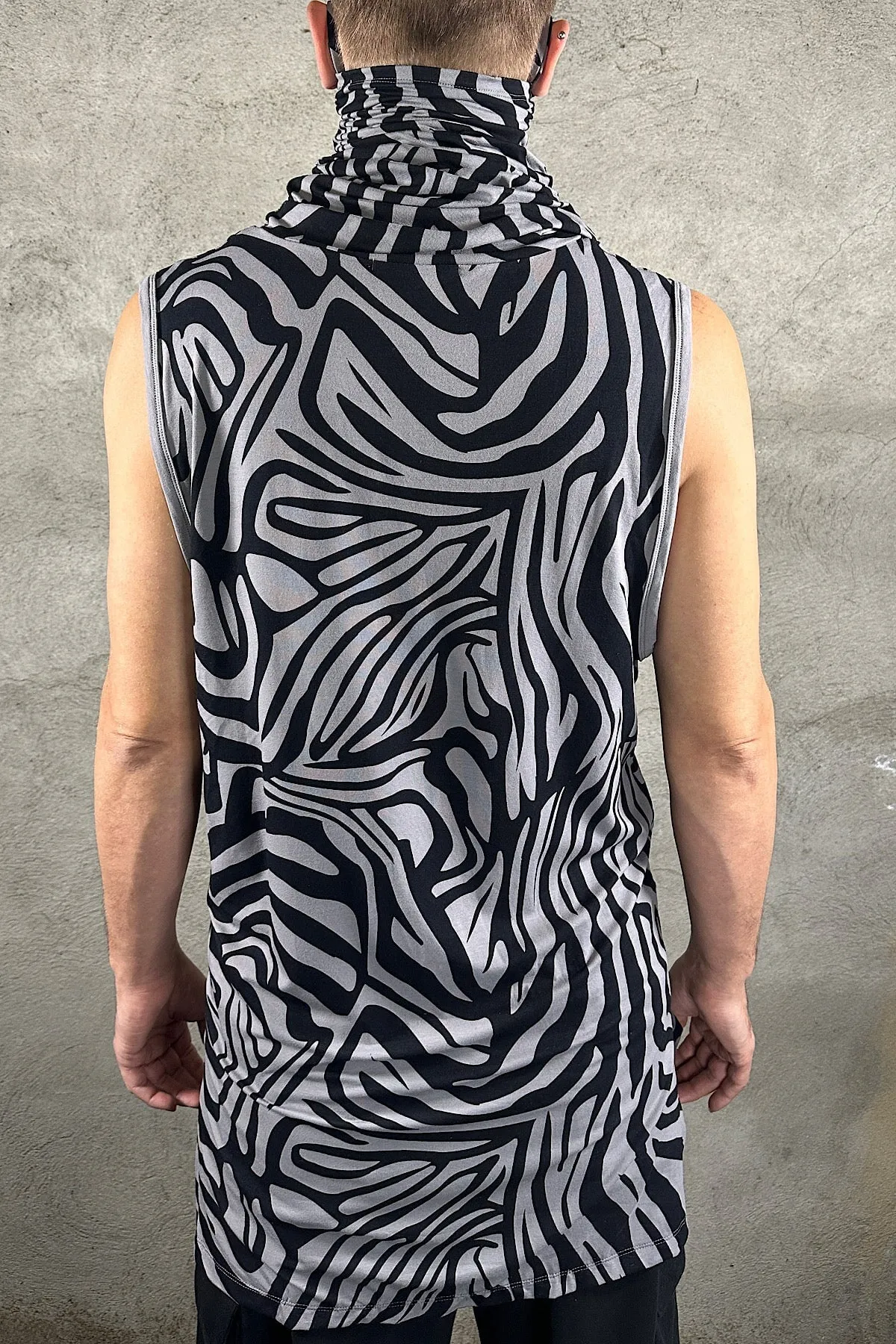 5D x Stellar Dust Cowl Tank - zebra