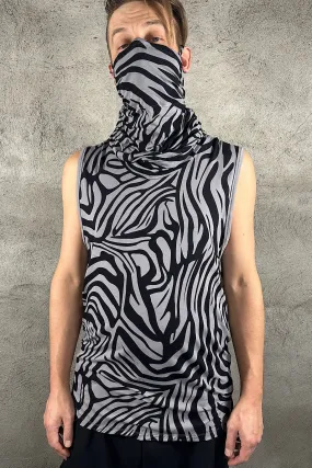 5D x Stellar Dust Cowl Tank - zebra