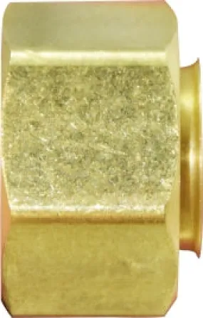7/8" OD Brass Compression Captive Sleeve Nut