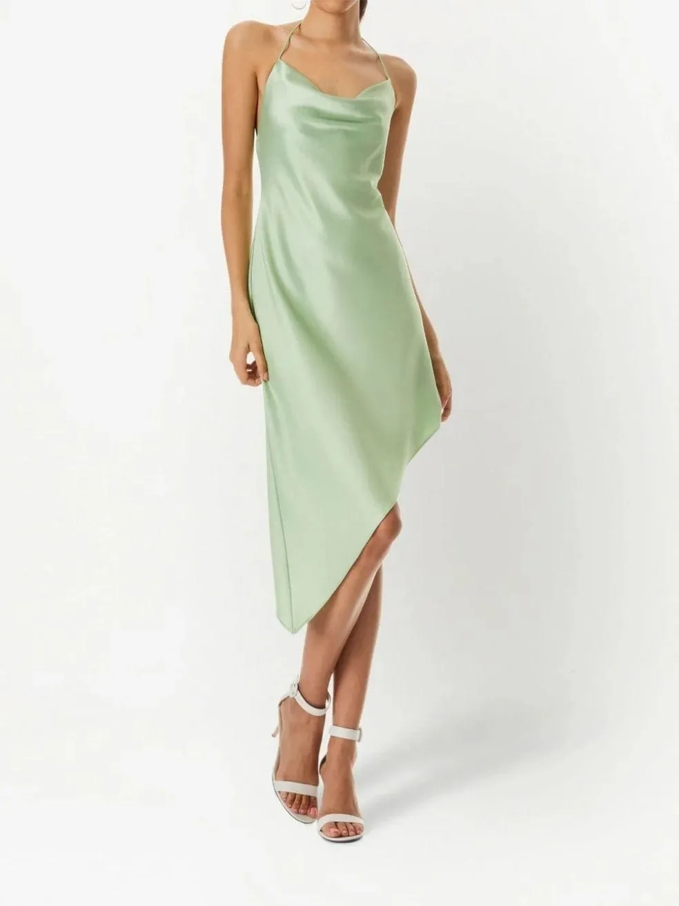 Alice   Olivia Harmony Asymmetric Slip Dress