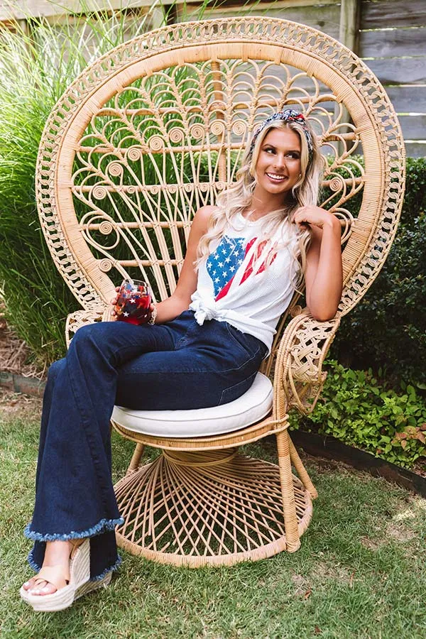 American Honey Waffle Knit Tank