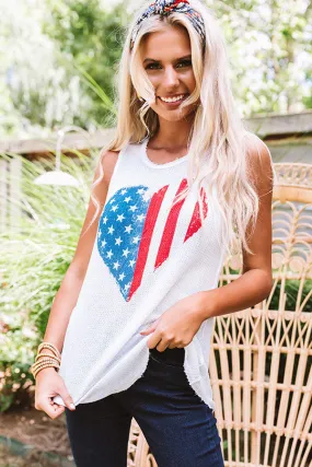 American Honey Waffle Knit Tank