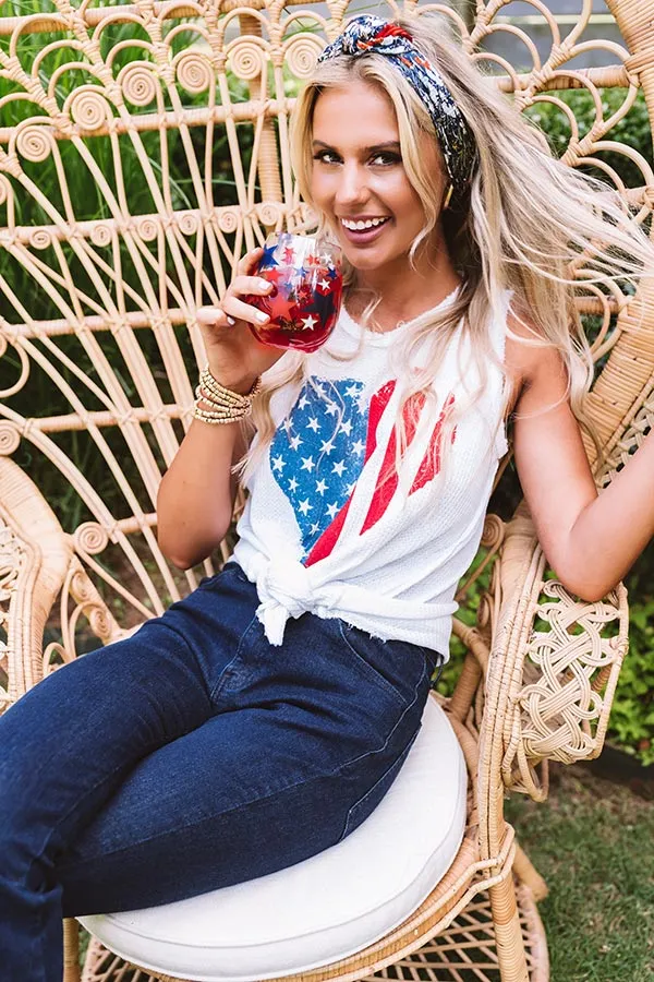 American Honey Waffle Knit Tank