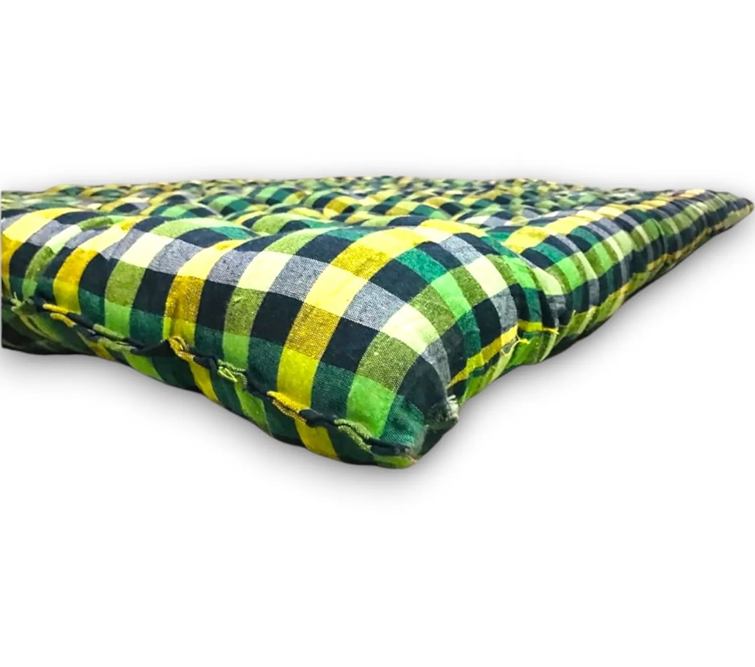 ATOOTFUSION Large Soft Cotton Mattress | Foldable Lightweight Sleeping Mattress | Ideal for Guest Use and Hostels | Multicolor (78X72 Inches, King Size Mattress)