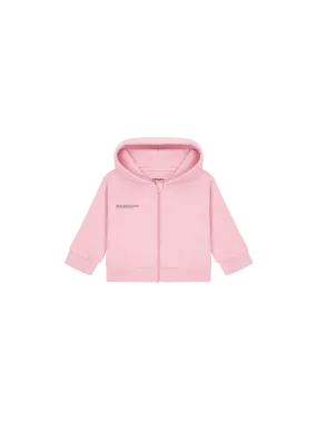 Baby 365 Midweight Zip Up Hoodie—sakura pink
