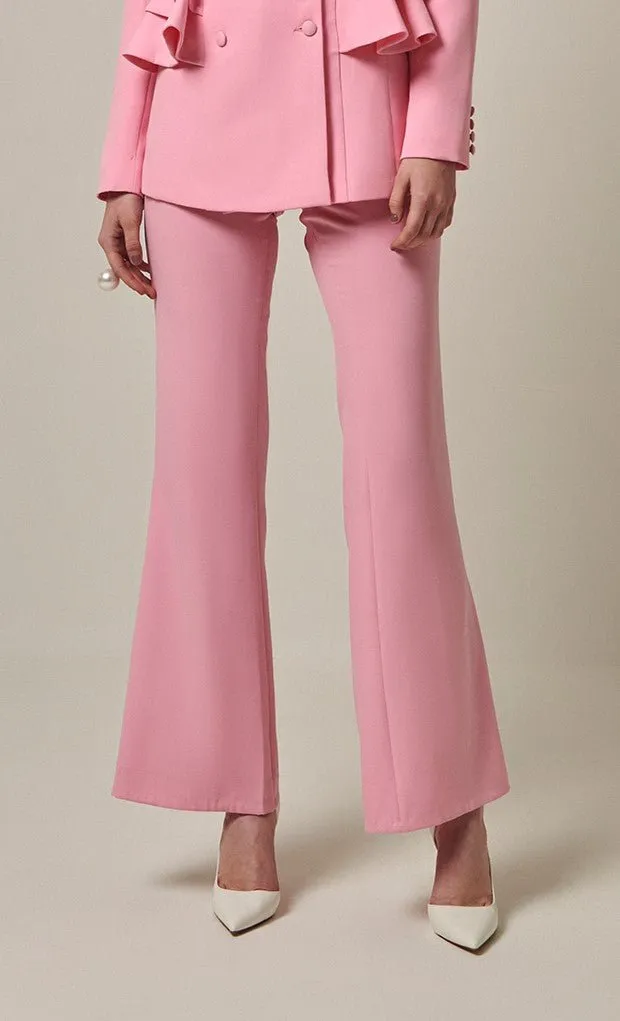 Baby Pink Bootcut Trouser