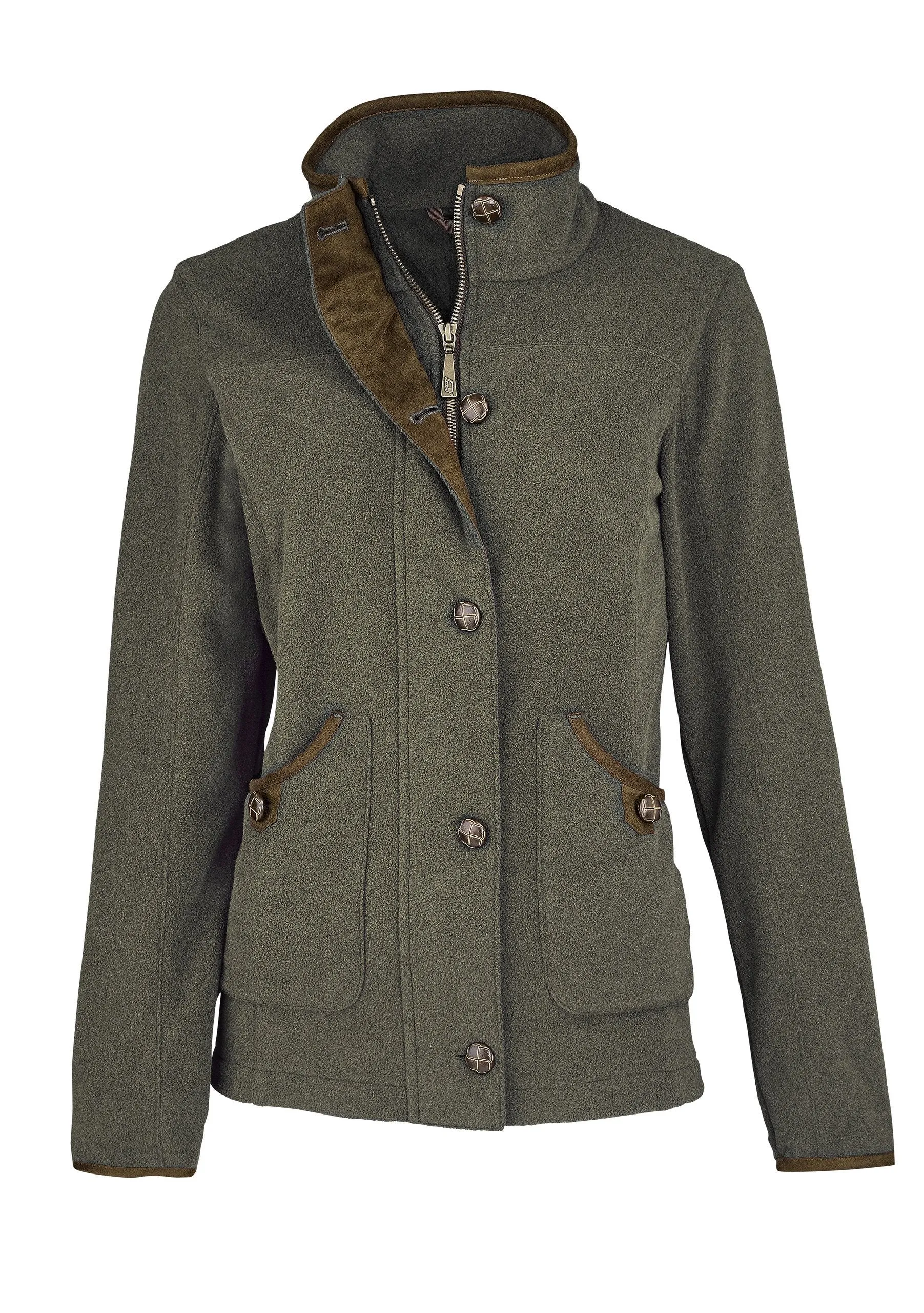 Baleno Claire, fleece jacket, mossgreen