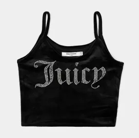Big Bling Fitted Womens Tank Top (Black)