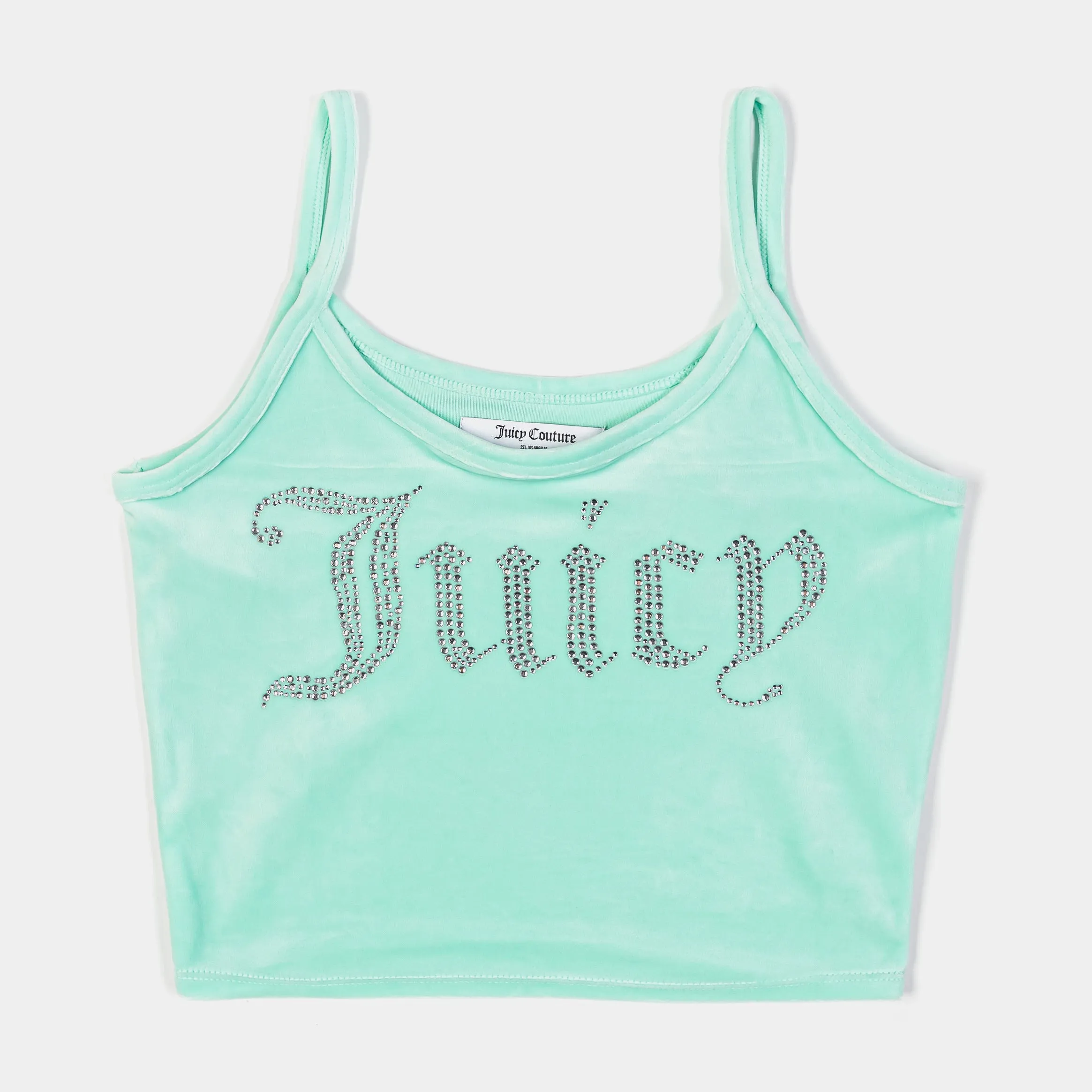 Big Bling Fitted Womens Tank Top (Mint)