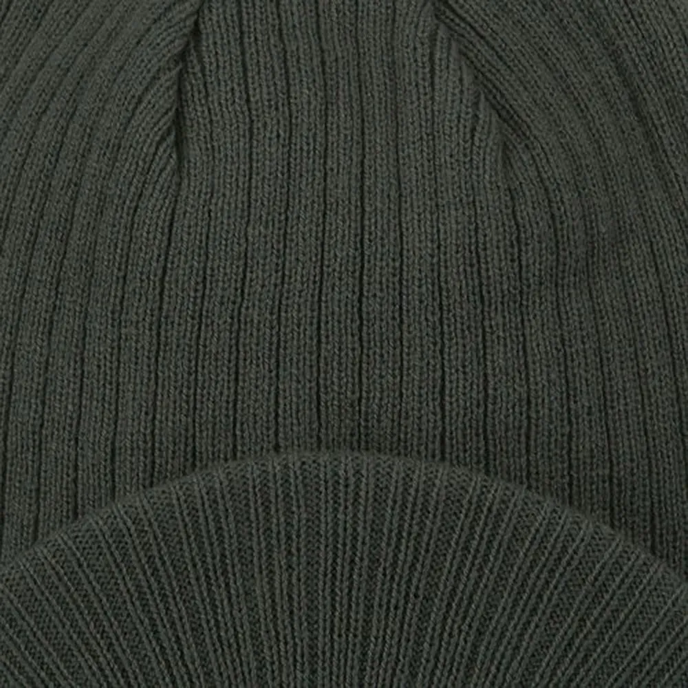 Big Knit Ribbed Beanie with Visor