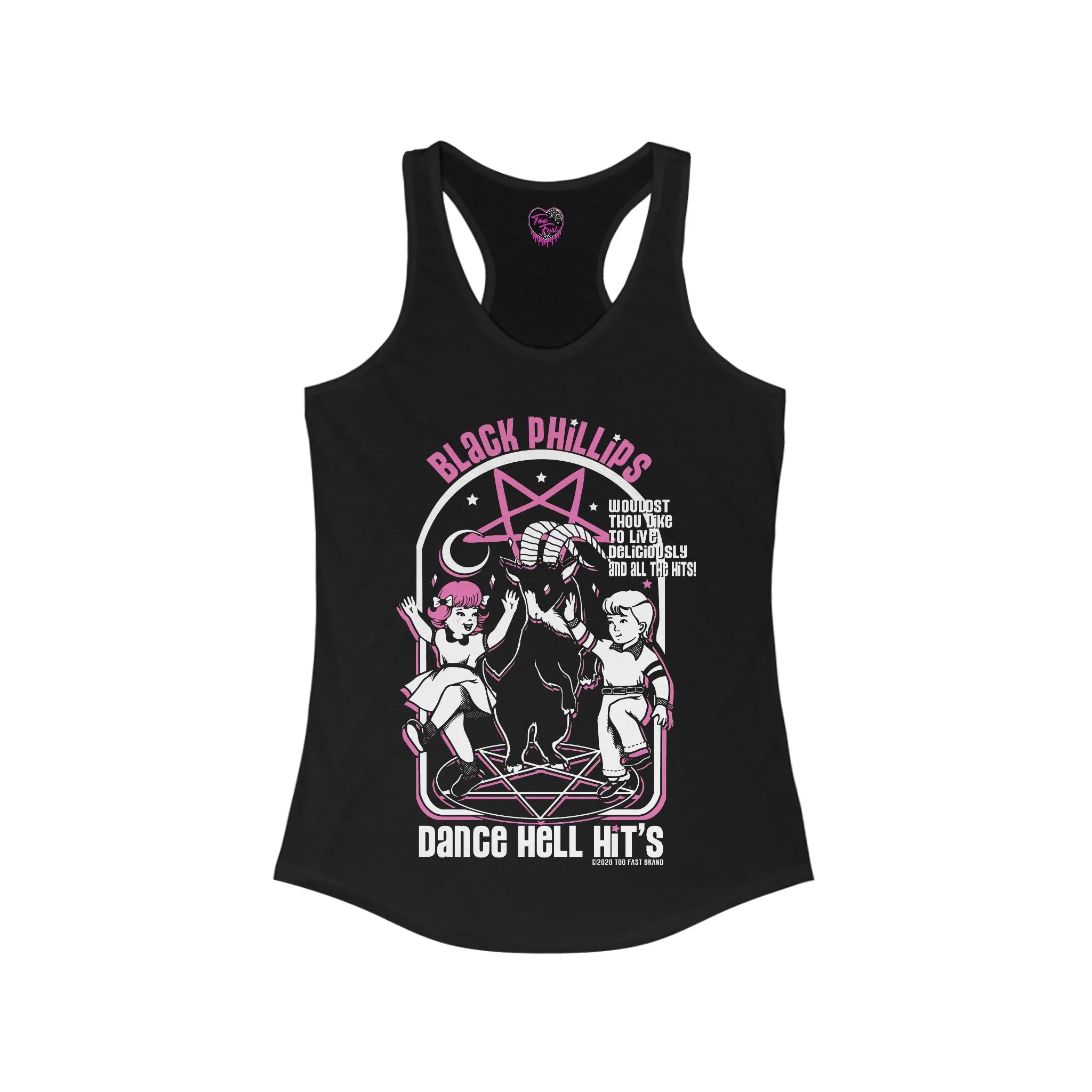 Black Phillips Dance Hell Graphic Tank Racerback Tank
