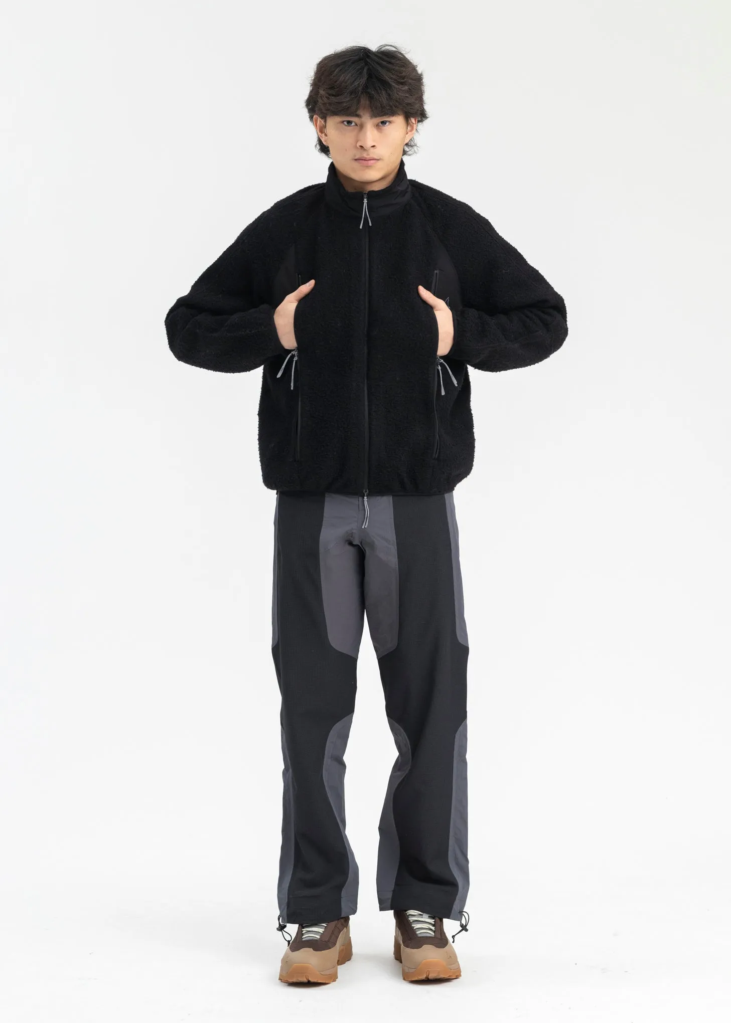 BLACK POLAR  FLEECE JACKET