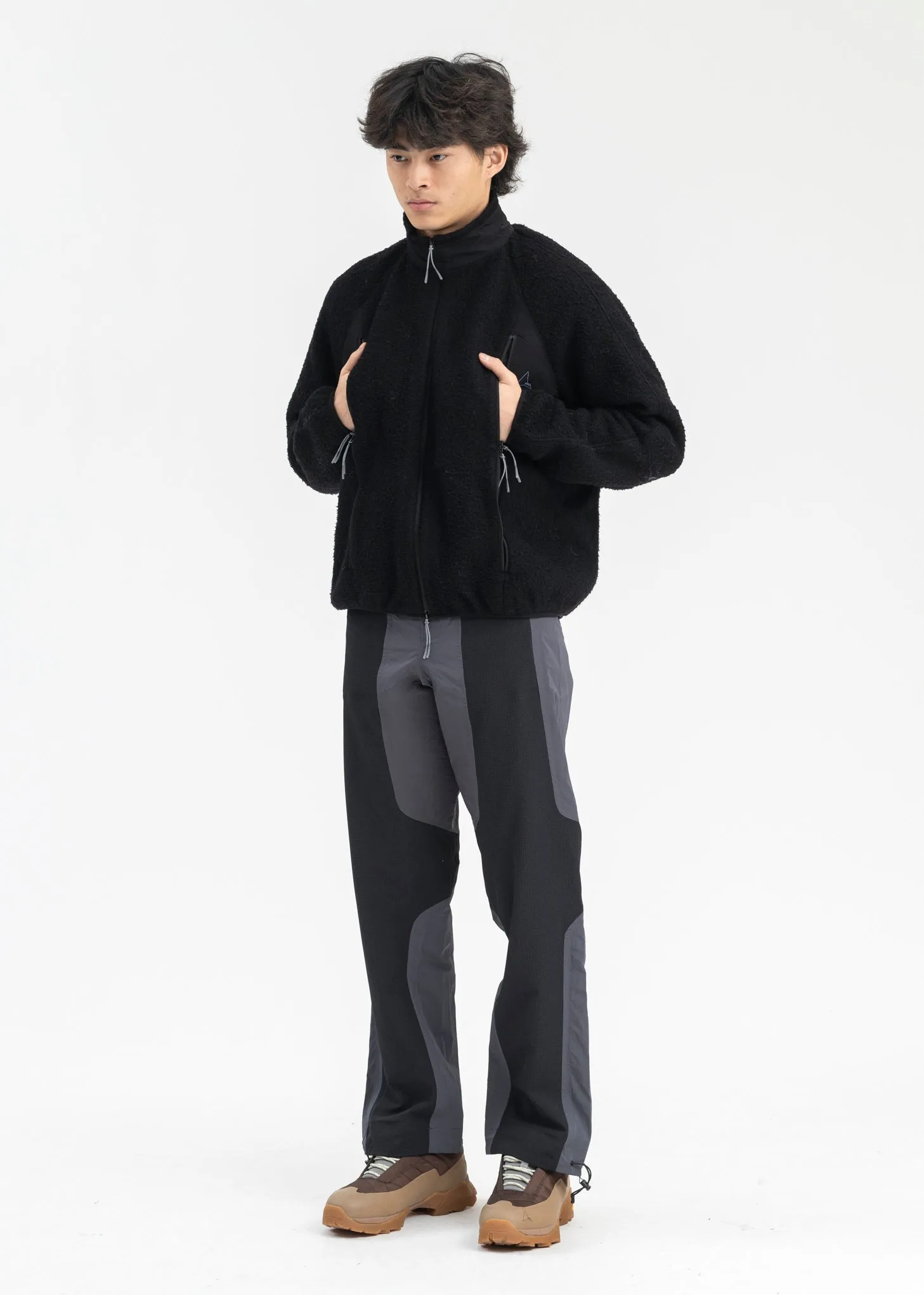 BLACK POLAR  FLEECE JACKET