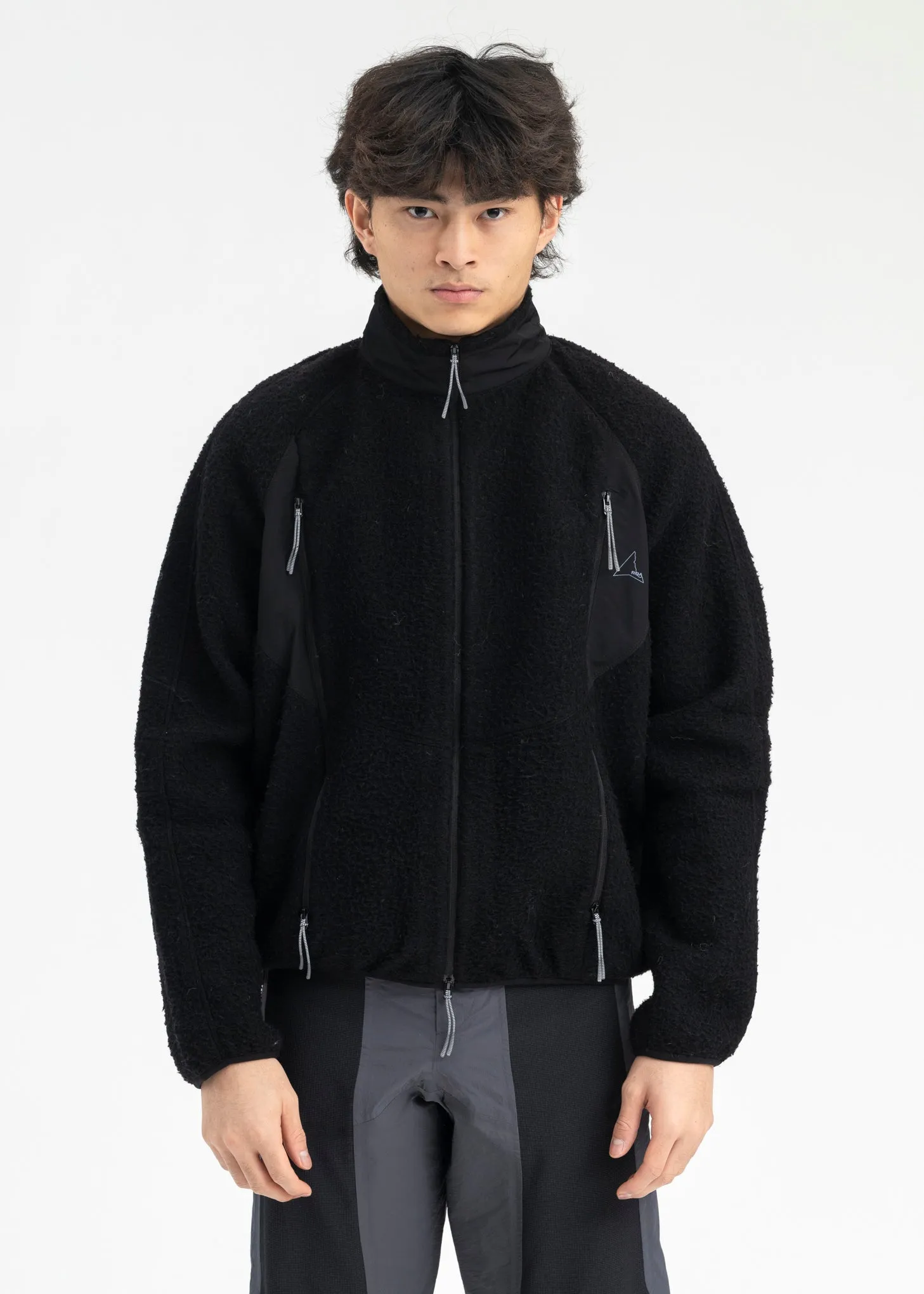 BLACK POLAR  FLEECE JACKET