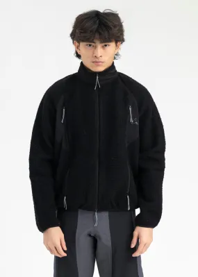BLACK POLAR  FLEECE JACKET