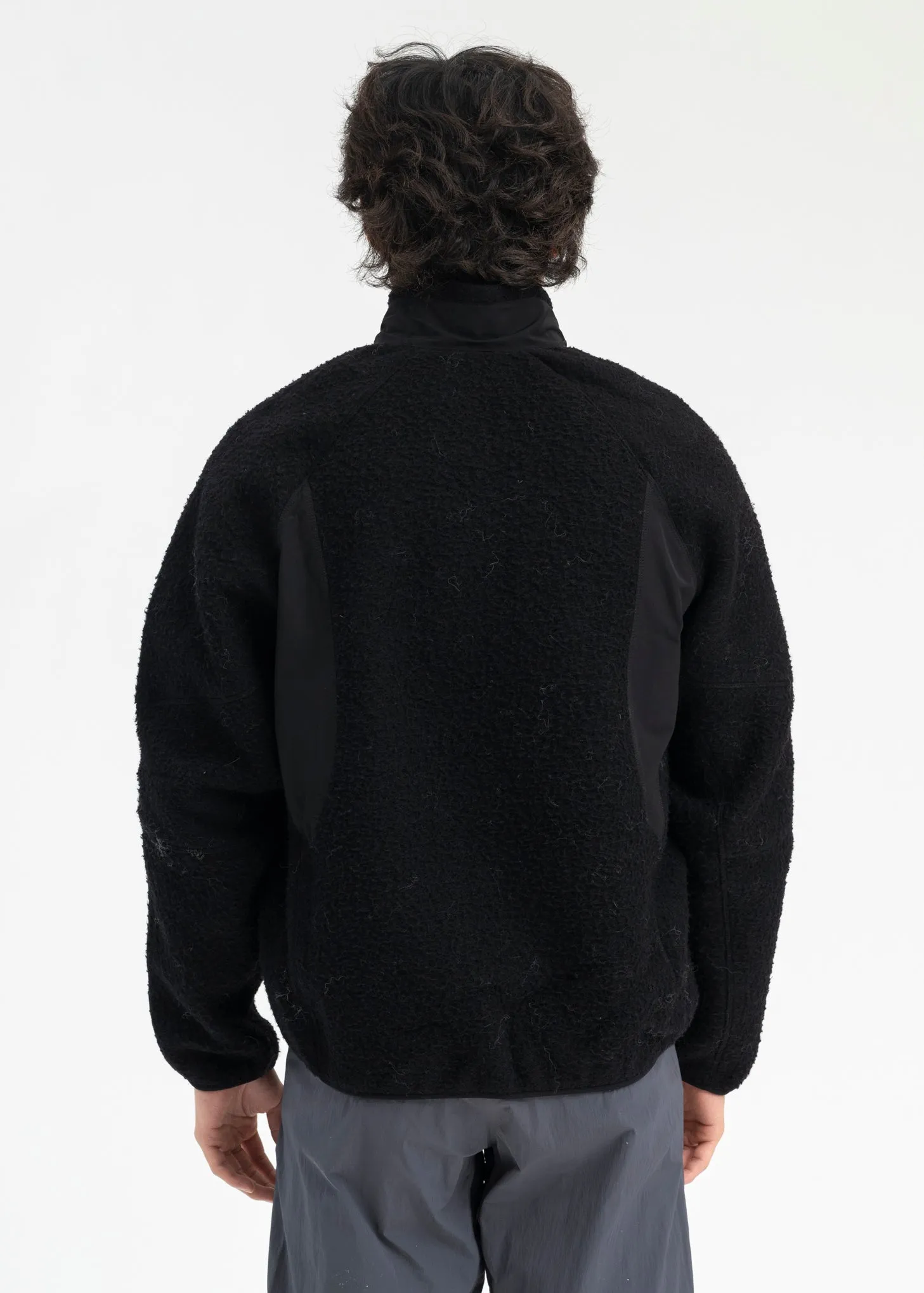 BLACK POLAR  FLEECE JACKET