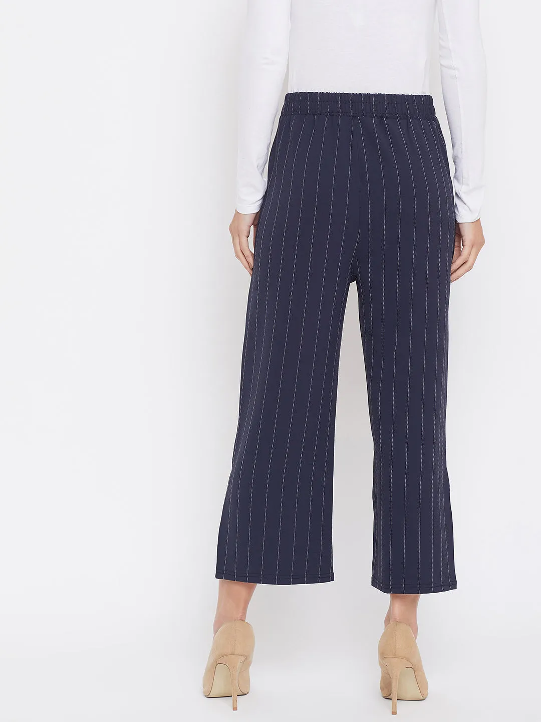 Blue Pinstripe Culottes