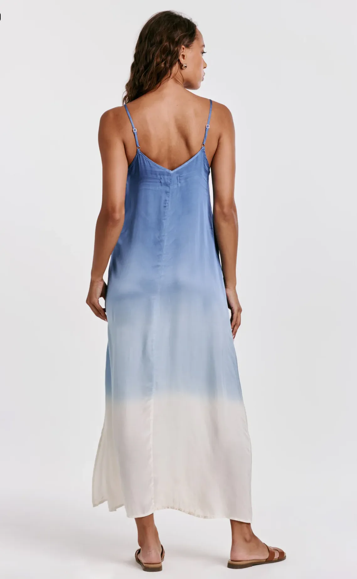 Blue Waves Ombre Slip Dress