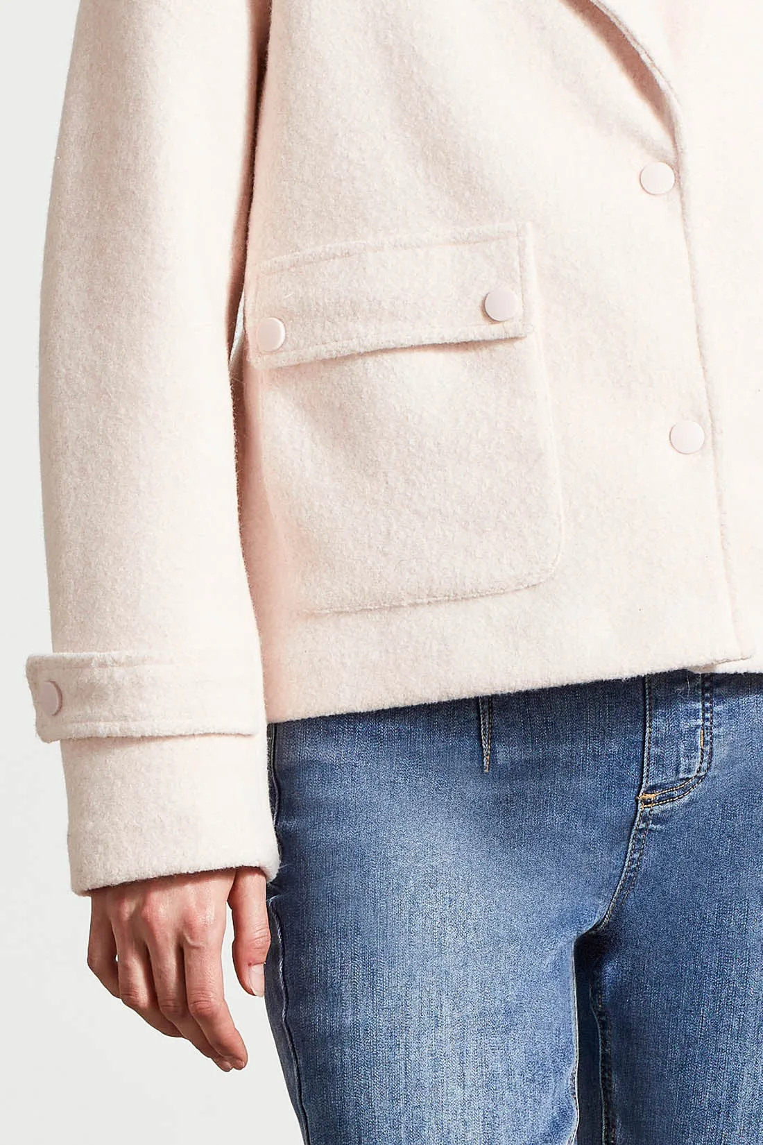 Boiled Wool Peacoat