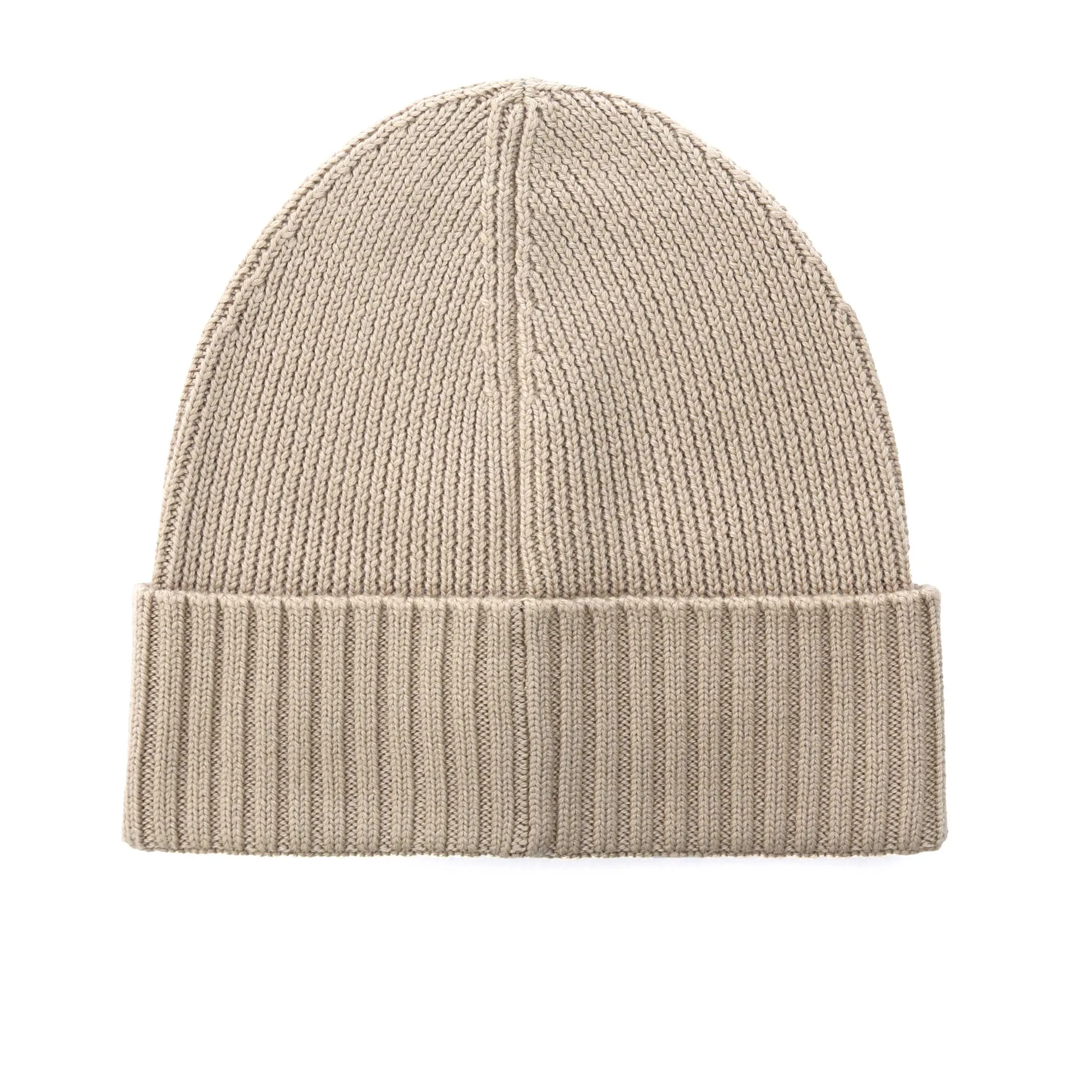 BOSS Fati Beanie Hat in Light Beige
