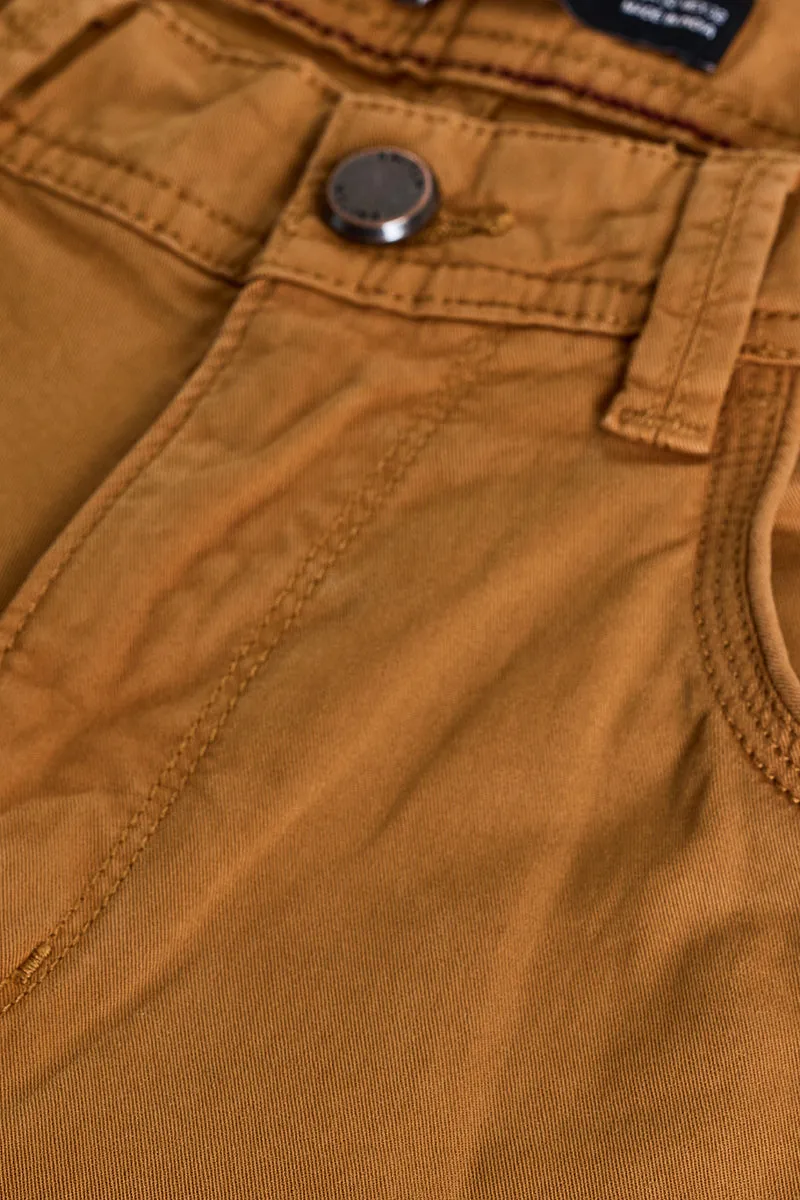 Brown 5 Pocket Chinos