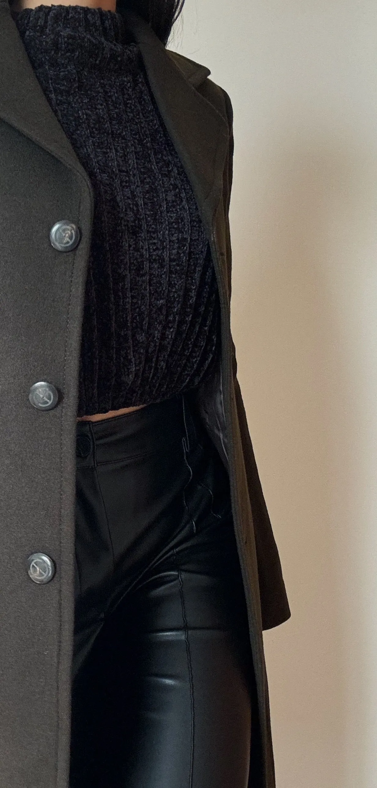 Brown Long Coat (98% Wool)