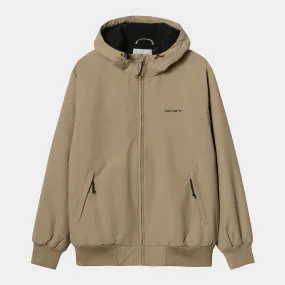 Carhartt WIP Mens Hooded Sail Jacket - Leather / Black