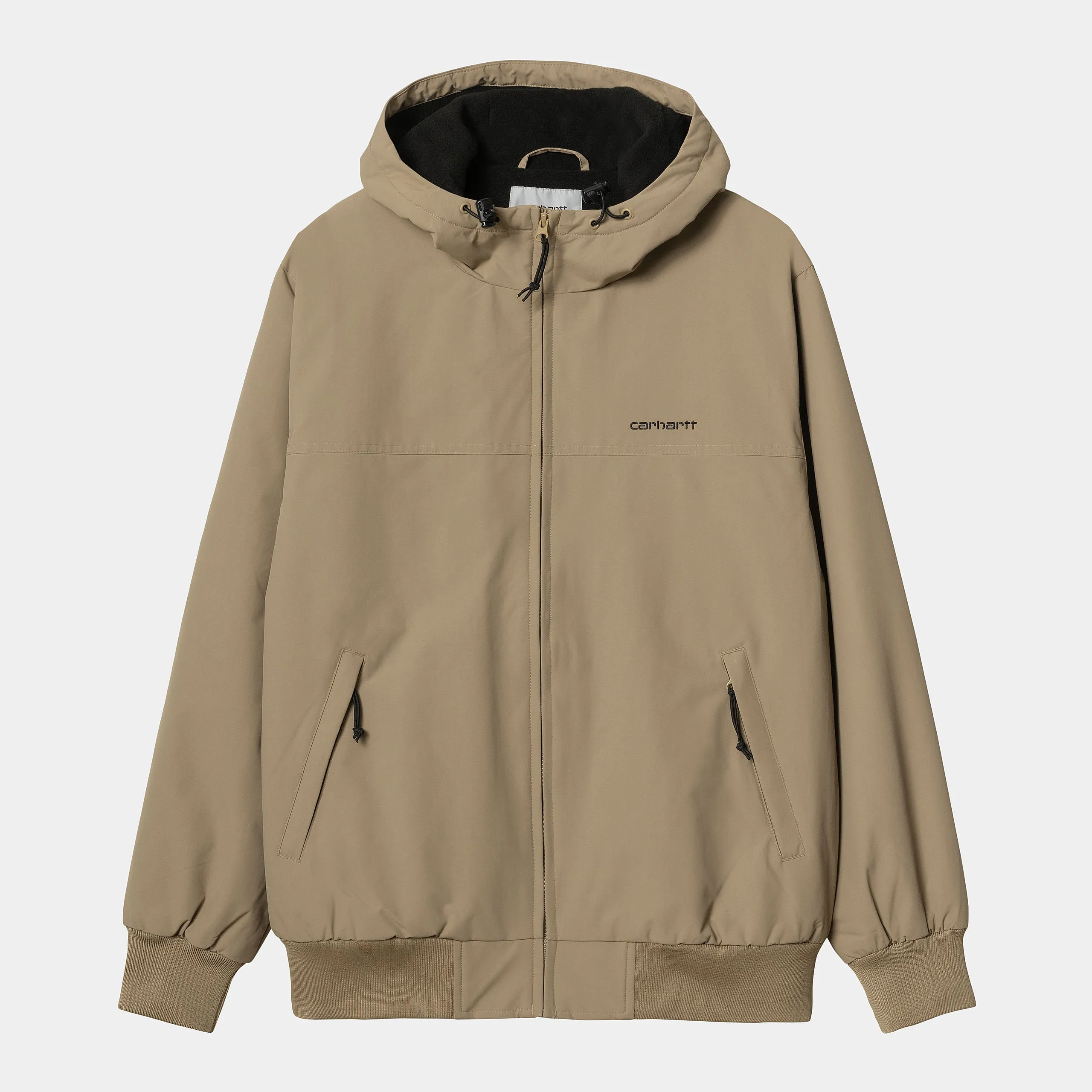 Carhartt WIP Mens Hooded Sail Jacket - Leather / Black