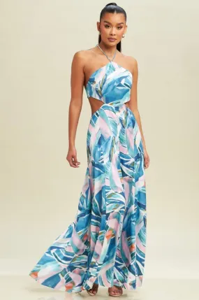 Carmen Tie Back Maxi Dress