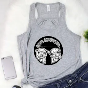 CCPR B&W Logo Flowy Racerback Tank