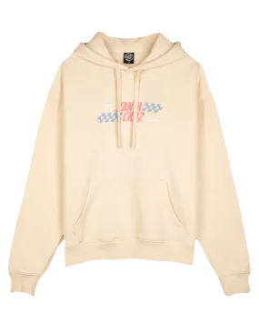 Check Alt Dot Center Hoodie in Chalk