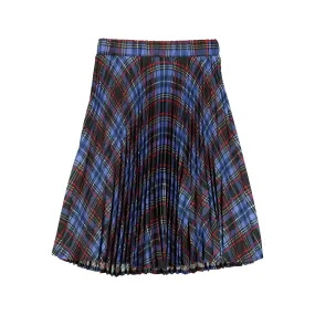 Christina Rohde Blue Plaid Skirt No. 2201 132
