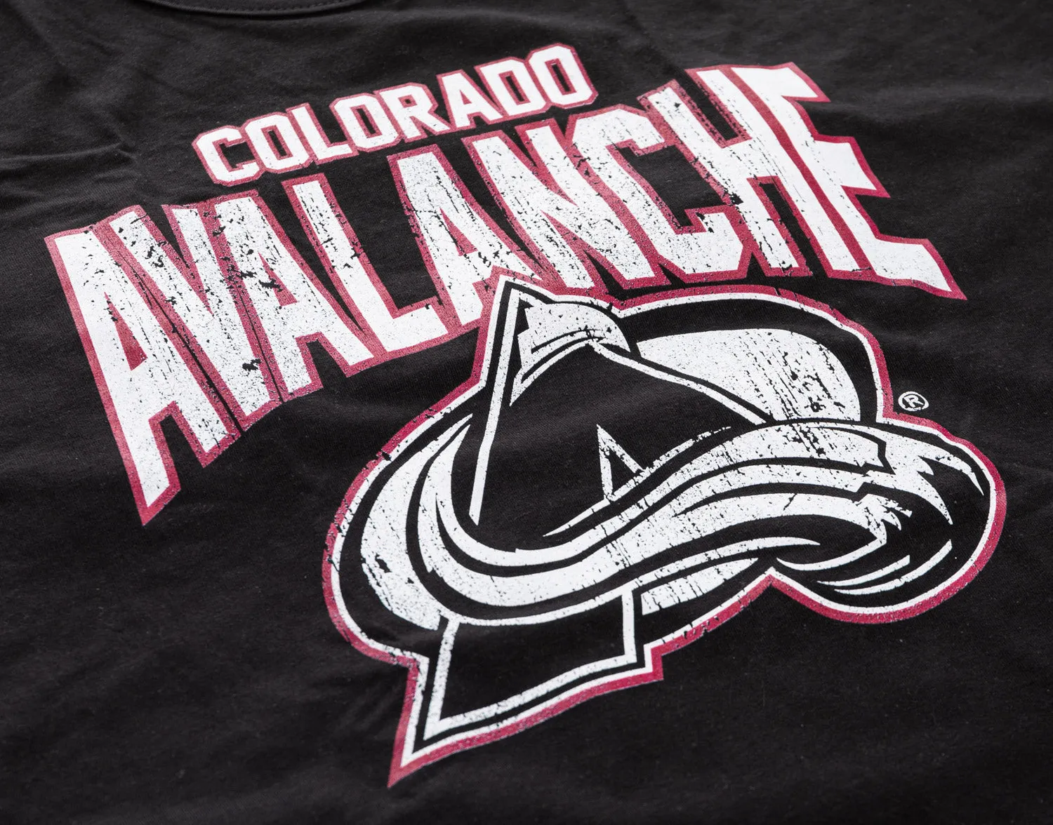 Colorado Avalanche Ladies "Distressed" Lace Flowy Tank Top