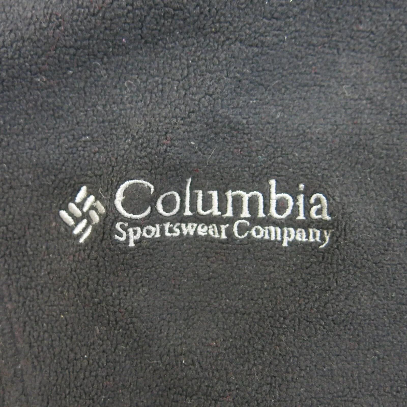 Columbia Women Full Zip Up Fleece Jacket Long Sleeve Mock Neck Black Size Medium