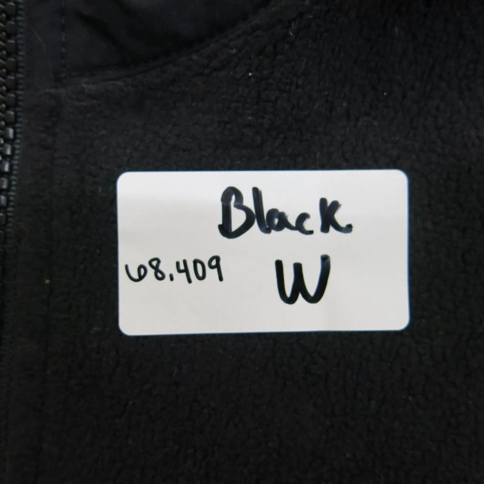 Columbia Women Full Zip Up Fleece Jacket Long Sleeve Mock Neck Black Size Medium