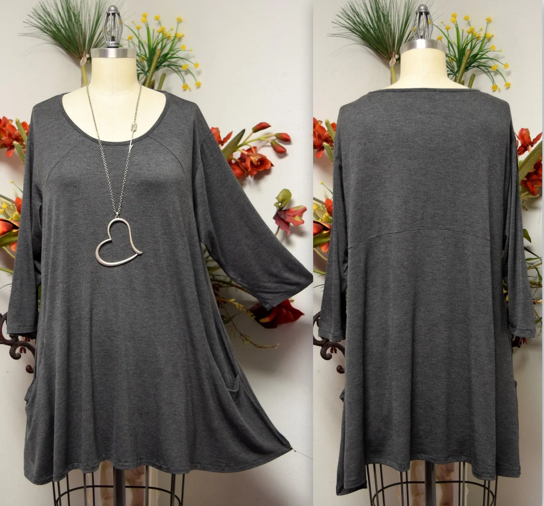 Comfyplus New Versatile Oversized Lagenlook Plus size Tunic 3 sizes 1X up to 7X , Plus size tunic, Plus size top, Lagenlook Tunic
