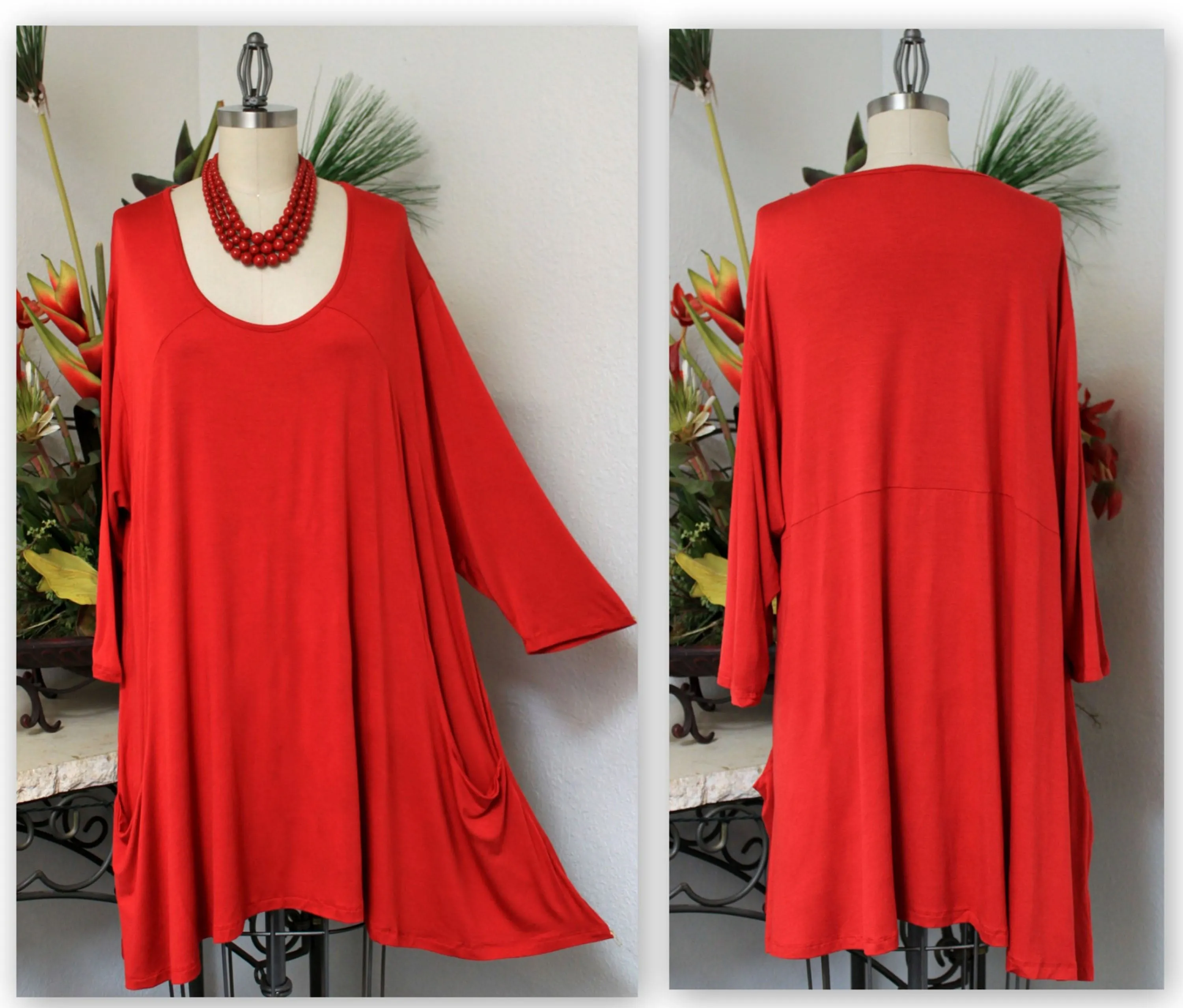 Comfyplus New Versatile Oversized Lagenlook Plus size Tunic 3 sizes 1X up to 7X , Plus size tunic, Plus size top, Lagenlook Tunic