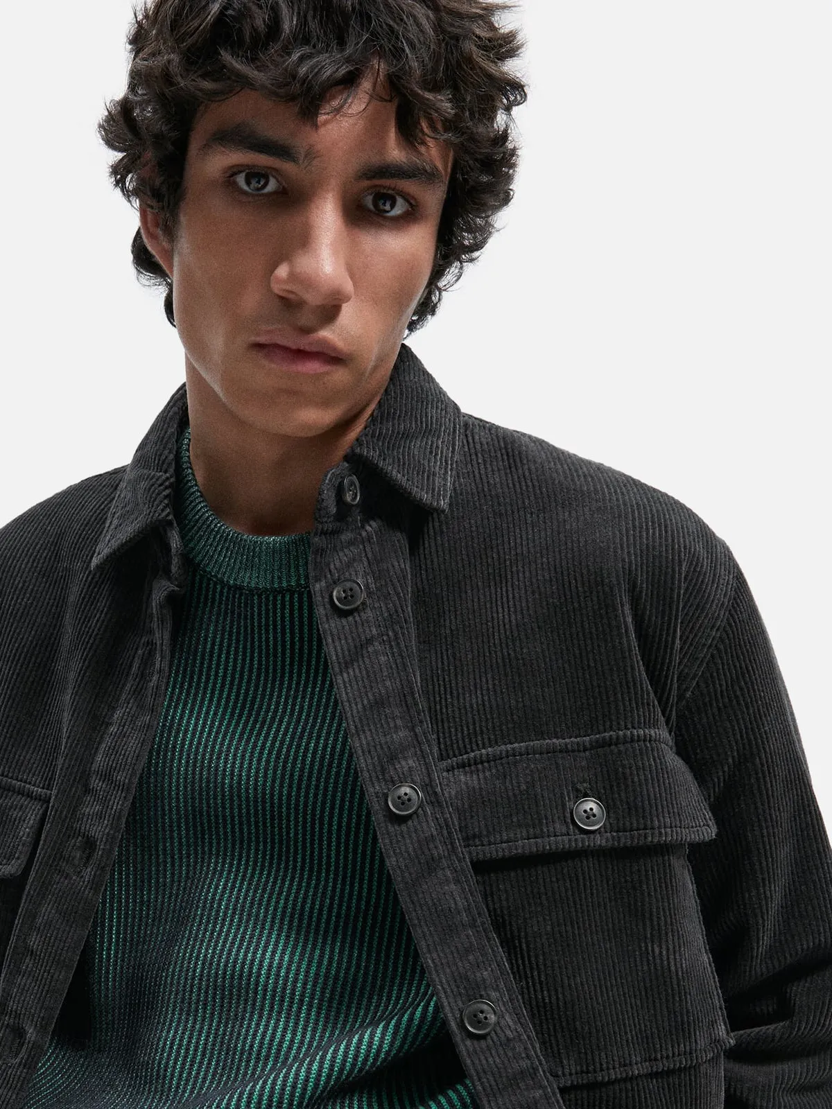 Corduroy Quilted Overshirt