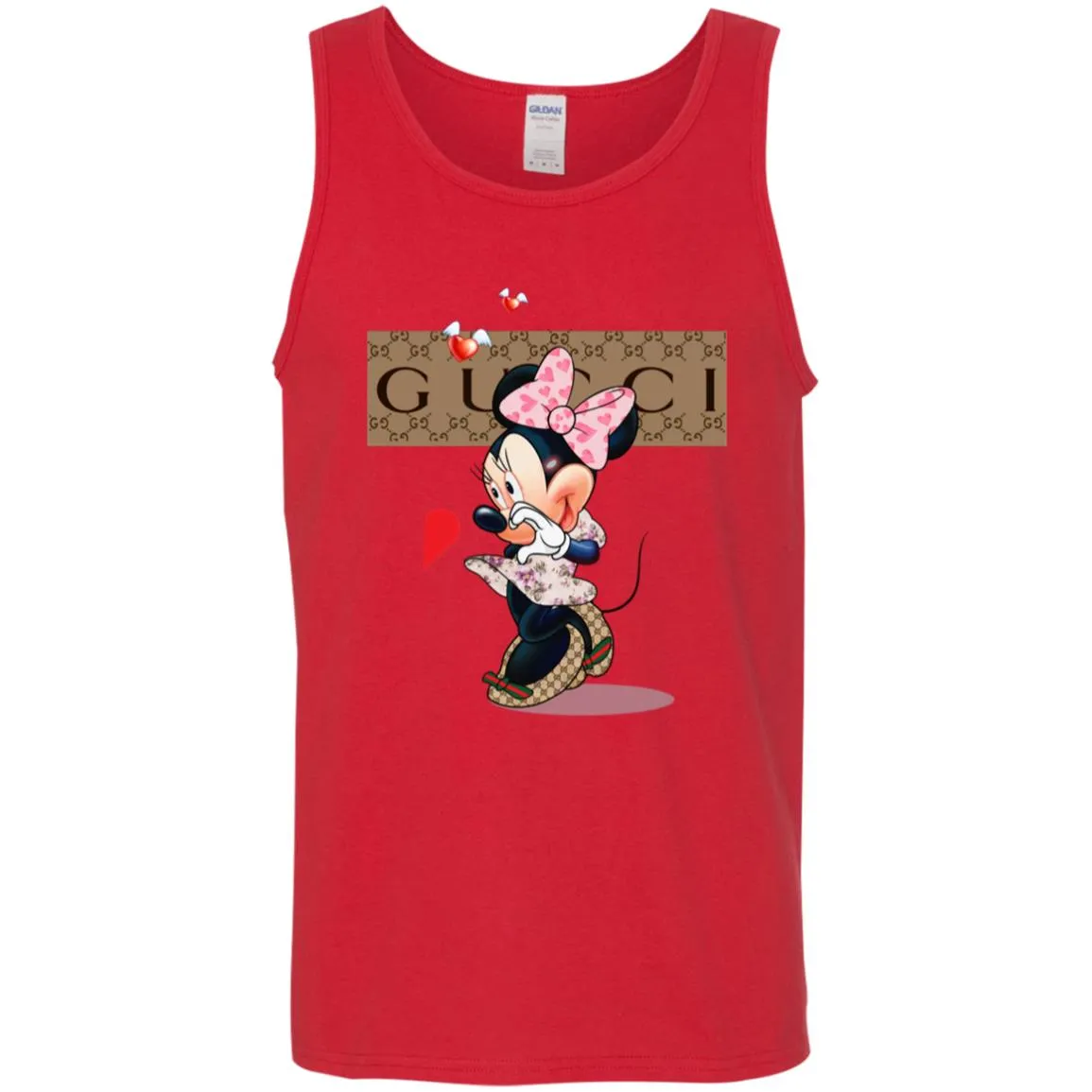 Couple Gucci Minnie Tshirt Valentine's Day Men Cotton Tank