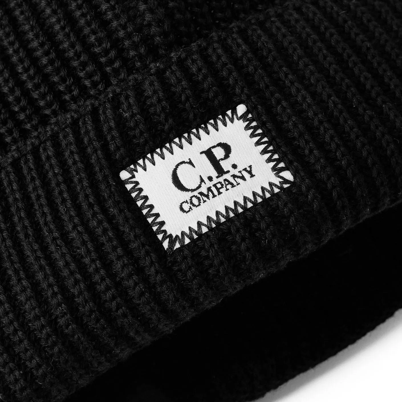 CP Company Black Beanie