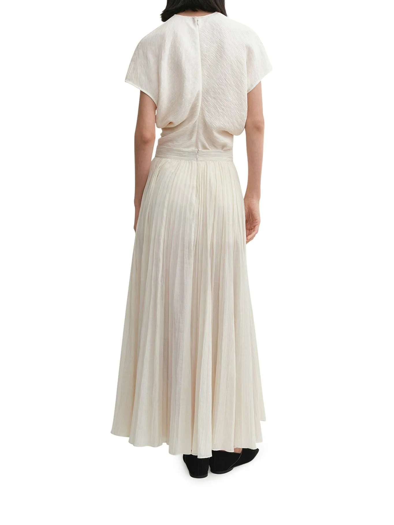 Crinkled plissé skirt