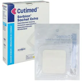 Cutimed Sorbion Sachet Extra Dressing 7.5cm x 7.5cm x5
