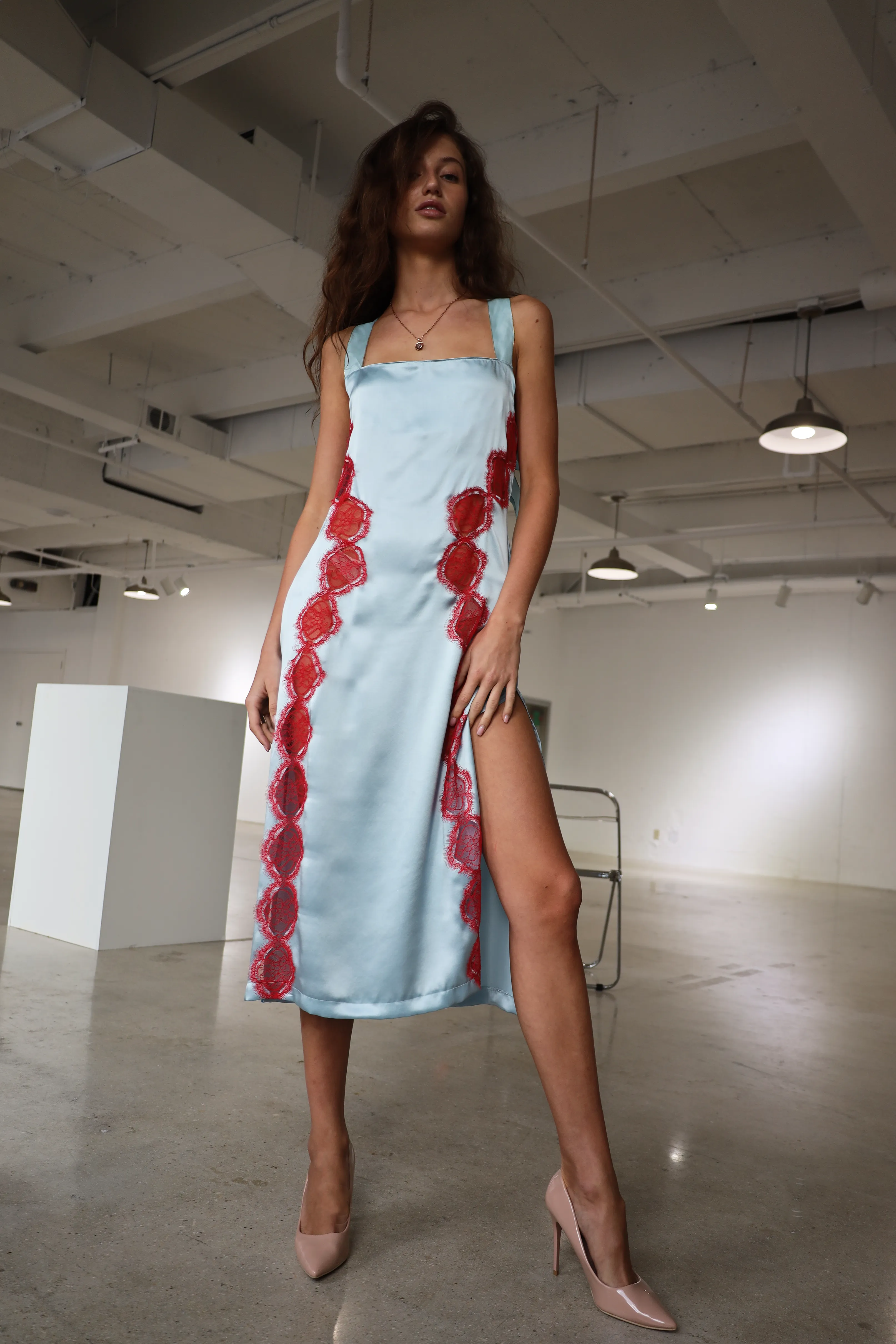 Debutant Silk And Lace Slip Dress