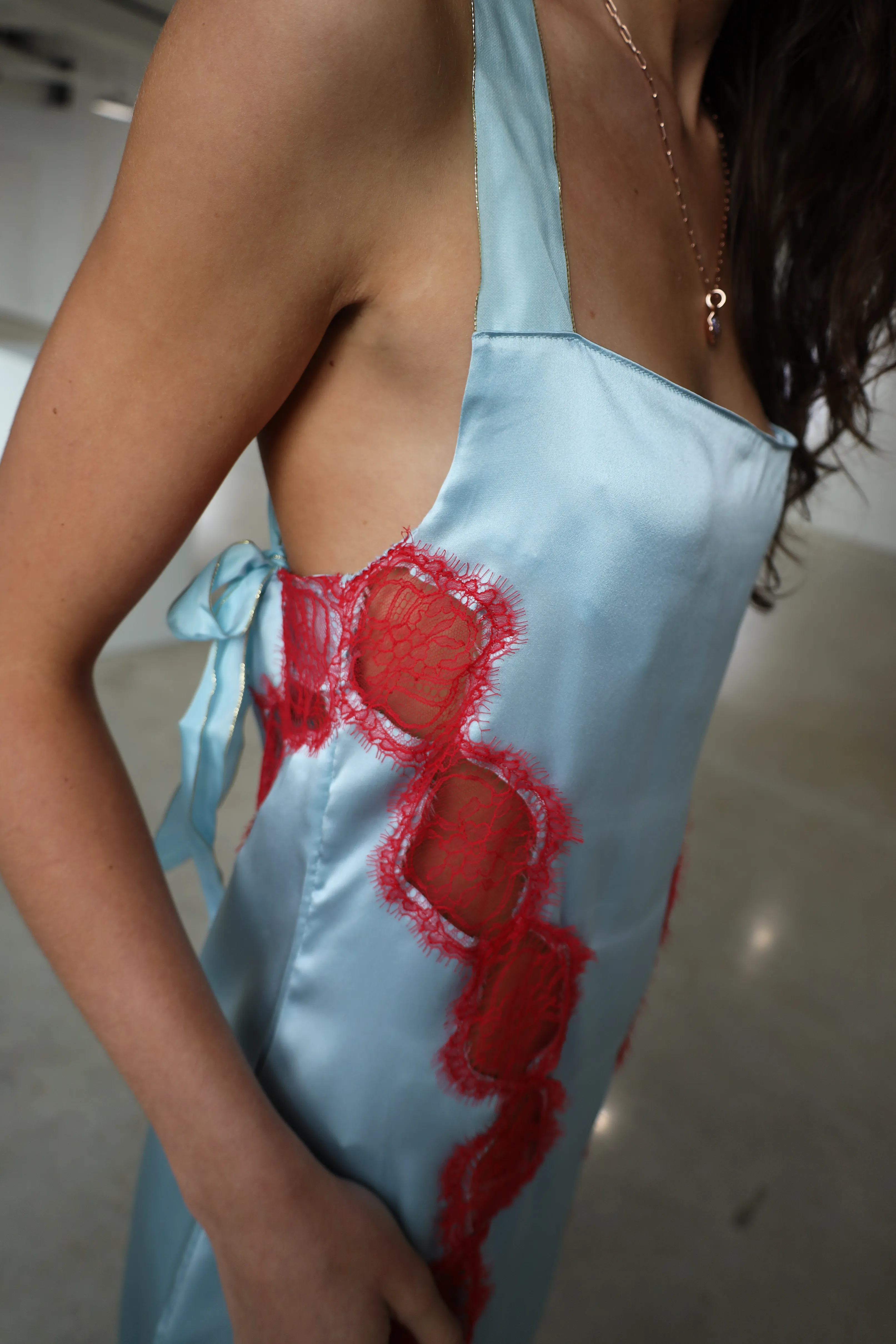 Debutant Silk And Lace Slip Dress