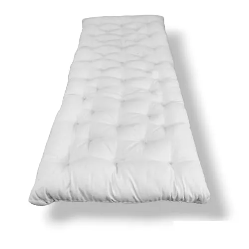 Deevine Craft 5-Inch Orthopedic Cotton Quilt Mattress - Medium Firm, Reversible & Foldable Star Toshak | Single Bed Gadda, Off White Canvas (72x30 Inches)