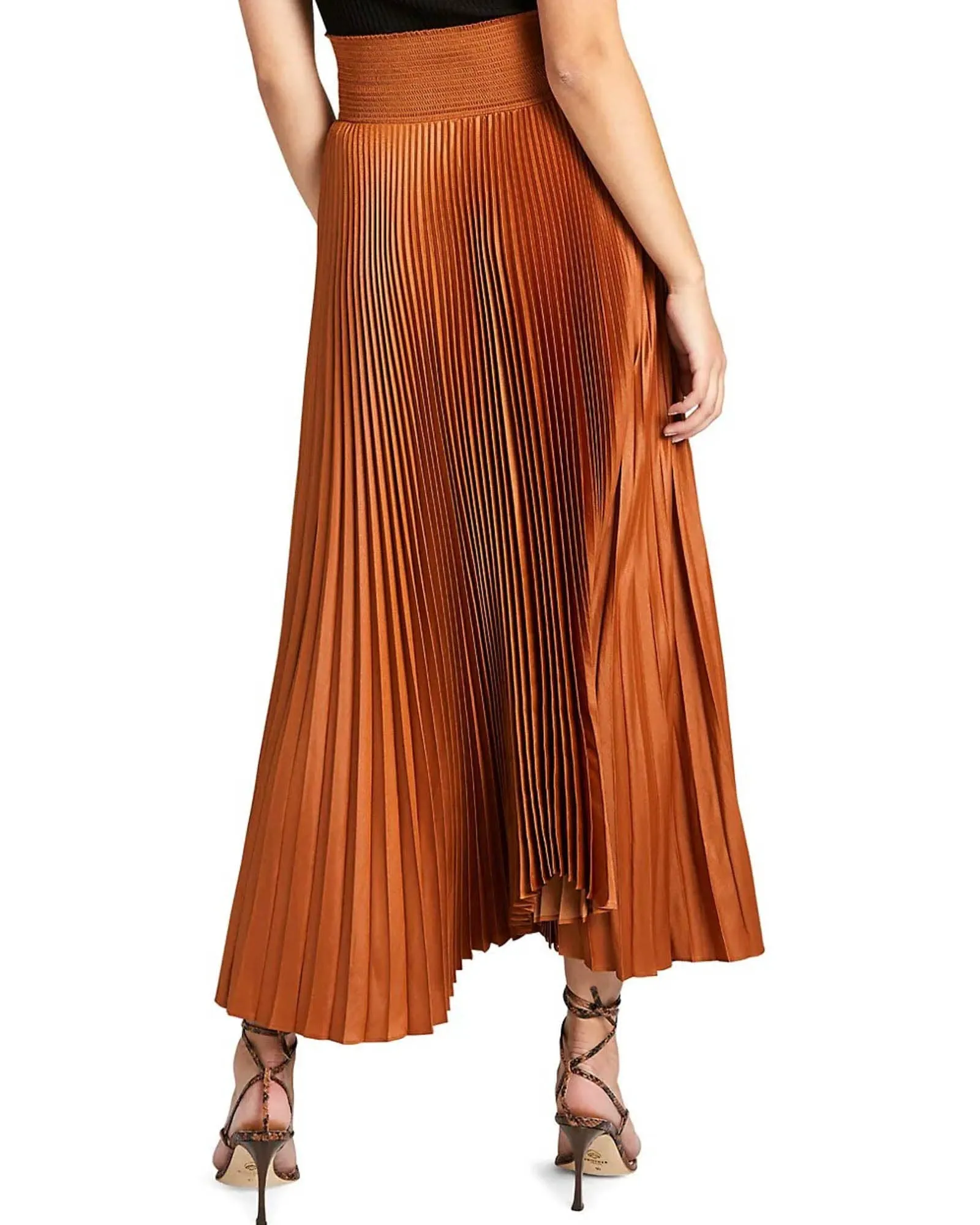 Demi Pleated Midi Skirt