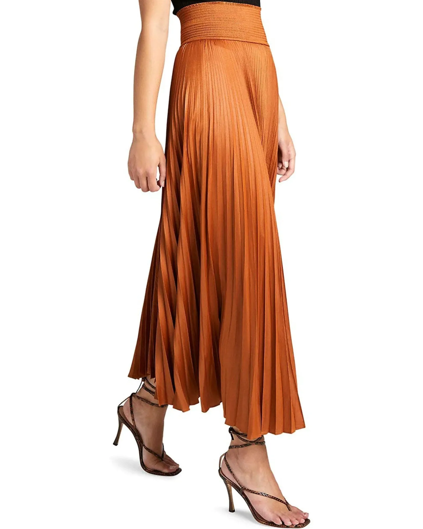 Demi Pleated Midi Skirt
