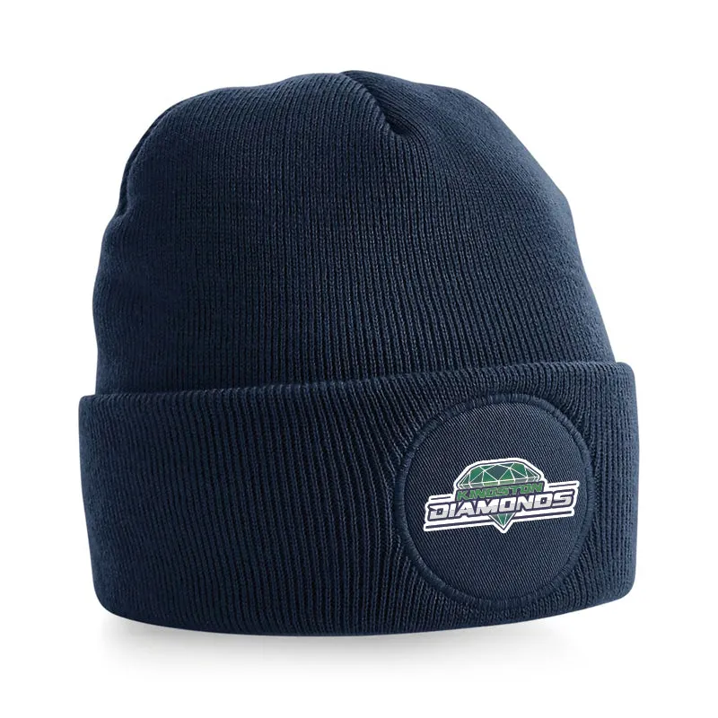Diamonds Circular patch beanie
